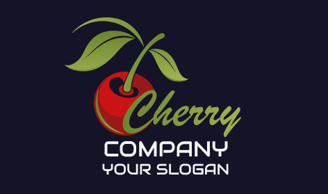 Fresh Fruit Cherry Logo