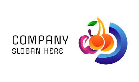 Fruit Market Cherry Logo
