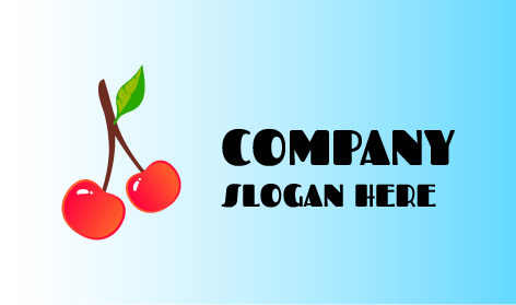 Glossy Crimson Cherry Logo