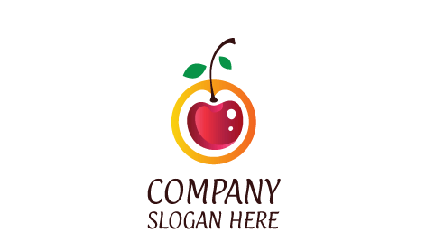 Glossy Peel Cherry Logo