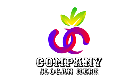 Interlaced Abstract Cherry Logo