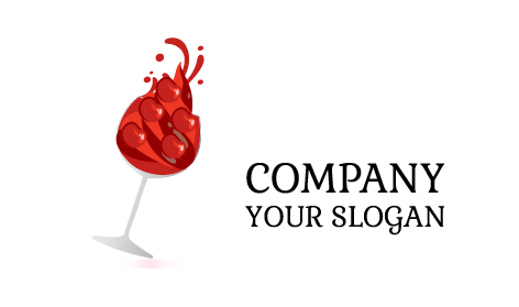 Red Cherry Wine Logo
