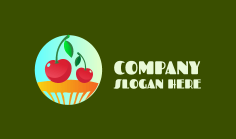 Sponge Cake Cherry Logo