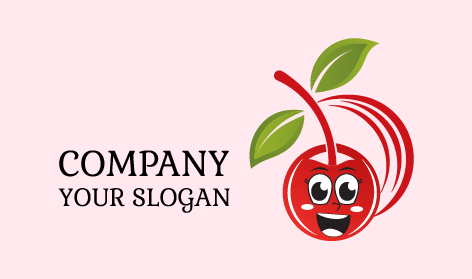 Teeth Laughing Cherry Logo