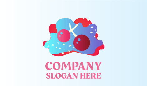 Kirschlogo Mit Weißen Punkten