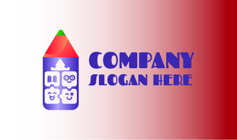 Cartoon Crayon Childcare Logo