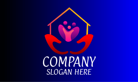 Logotipo De Cuidado Infantil Familiar Completo