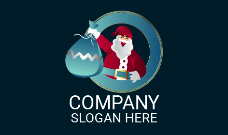Generous Santa Christmas Logo