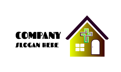 Logo Della Chiesa Del Soffitto Nero