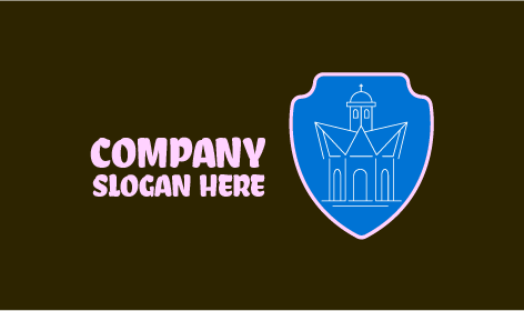 Logo Mascotte Chiesa Blu