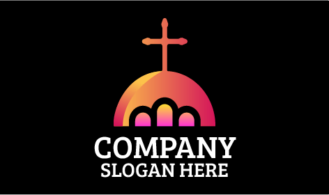 Logo Della Chiesa Con Cupola A Croce