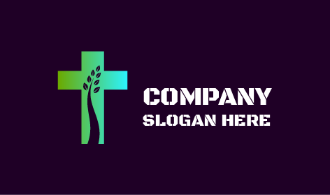 Crocifisso Pianta Logo Chiesa