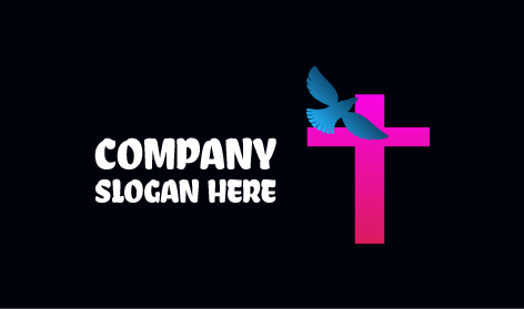 Colomba Crocifisso Logo Della Chiesa