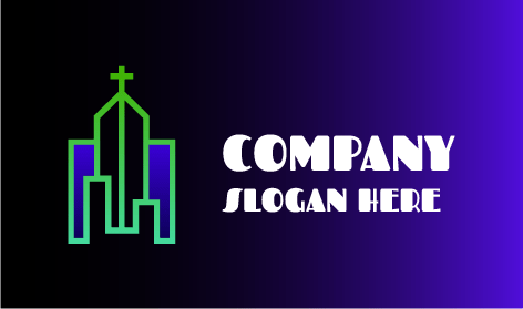 Logo Dell'edificio Della Chiesa Verde