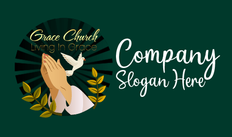 Peaceful Worshiping Hands Church Logo