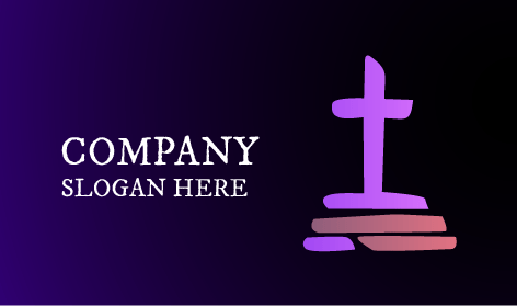 Logo Della Chiesa Con Croce Viola