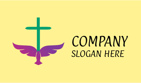 Logo Purple Flying Pigeon Church