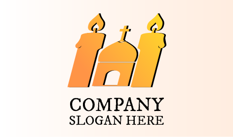 Logo Dell'edificio Della Chiesa Radiante