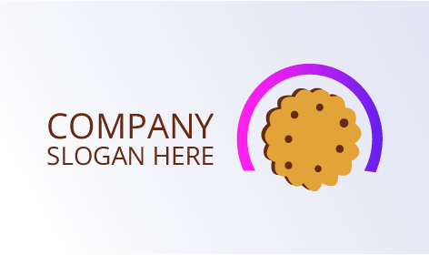 Logotipo De Chips De Círculo De Biscoito Marrom