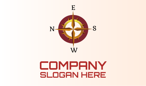 Compass Direction Circle Logo