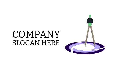 Drafting Compass Circle Logo