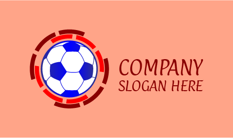 Logo A Forma Di Pallone Da Calcio Gonfiabile Circolare