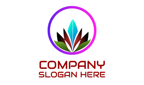 Logo Del Cerchio Vegetale Premium