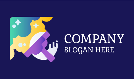 Logo De Nettoyage De Nuages ​​Mousseux