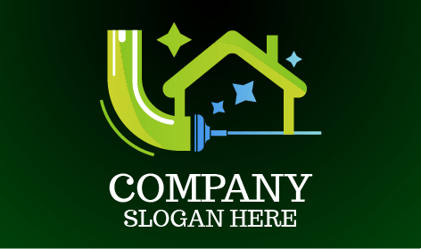 Green Pressure Wash Cleaning Logo