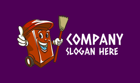Maroon Bin Cleaning Logo