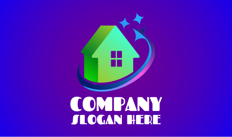 Shining House Cleaning Logo