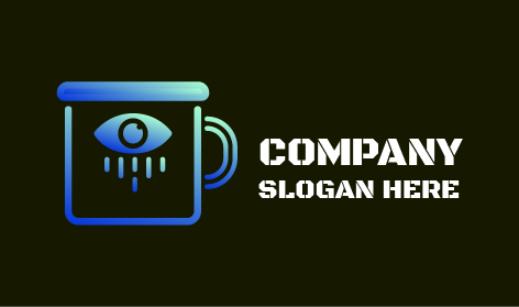 Mavi Demlenmiş Kahve Logosu