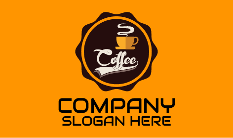 Logo Caffè Marrone Scuro