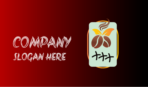 Logo Del Caffè Foglie Dorate