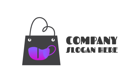 Logo Della Caffetteria Per La Consegna A Domicilio