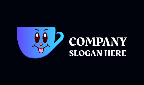 Logotipo De Café De Xícara Travessa