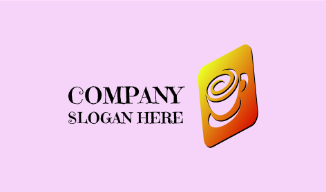 Spiralförmiger Schaum Kaffee-Logo