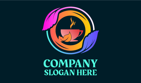 Splendido Logo Del Caffè Fogliare