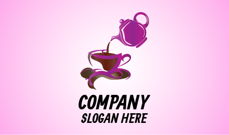 Logo Del Caffè Aromatizzato Al Tè