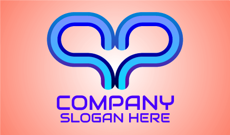 Heart Shaped Communication Logo