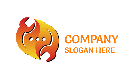 Orange Message Icon Communication Logo
