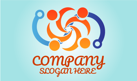 Rotating Signals Communication Logo