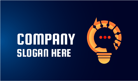 Logotipo De Comunicação Elegante Da Lâmpada