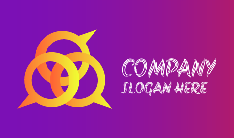 Three Symbols Communication Logo