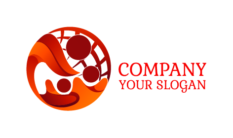 Abstract Community Network Logo