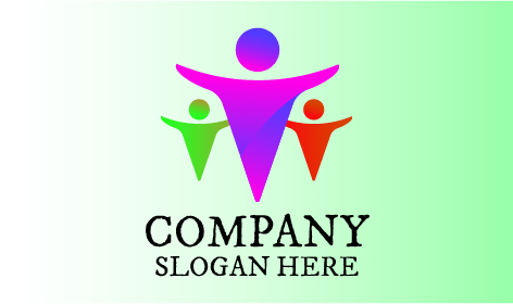 Logo Della Comunità Di Standing Silhouettes