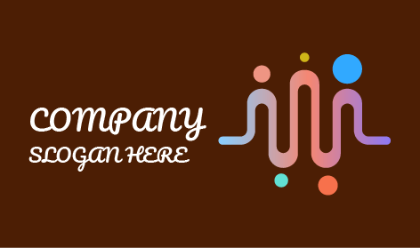 Logotipo De La Comunidad De Siluetas Que Saludan