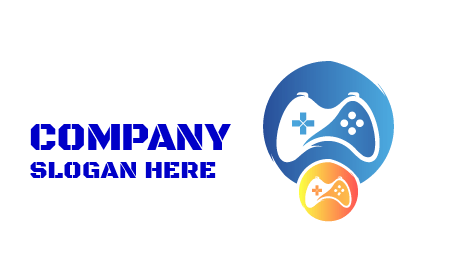 Logotipo Circular De Juegos De Computadora