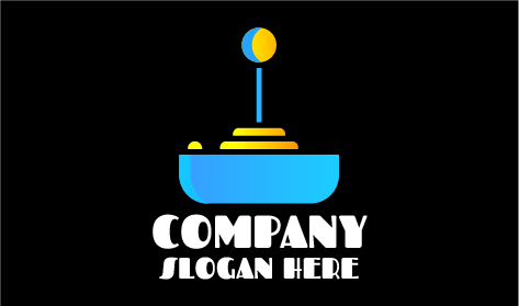 Computer Games Modern Joystick Logo