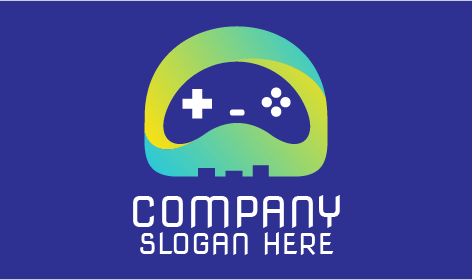 Logo Permainan Komputer Helm Pengontrol